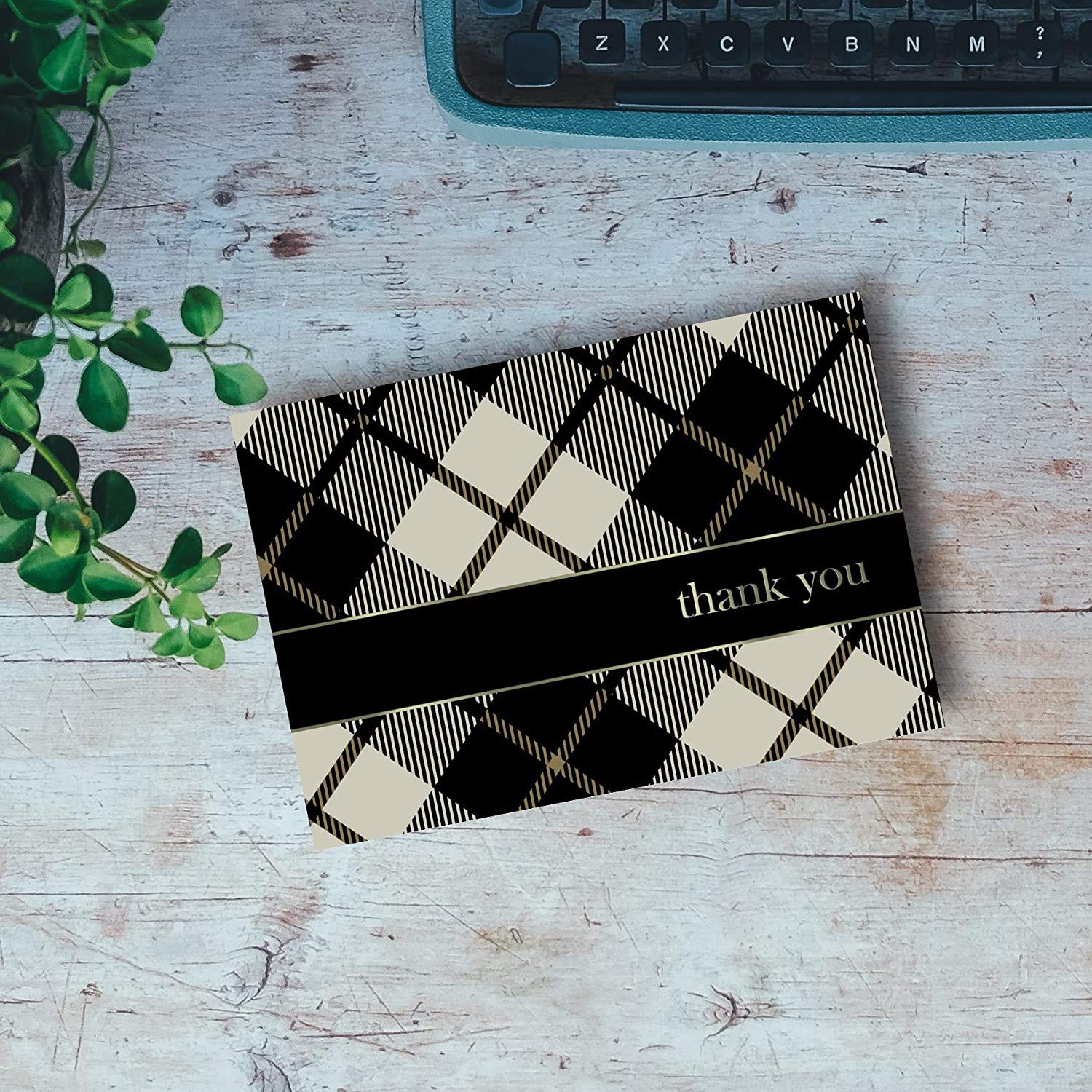 Great Papers! Lovely Lace - Tarjeta de agradecimiento y sobre (plegada)