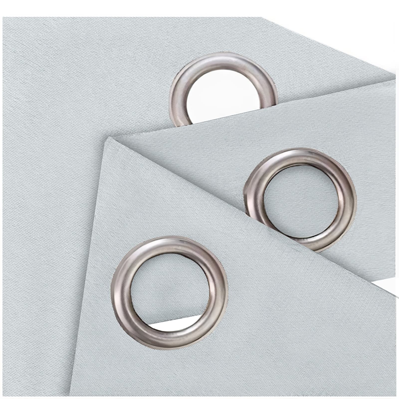 AMDXD Cortina infantil blanca, cortinas opacas, actus - Cortina de poliéster 264 x 115 cm