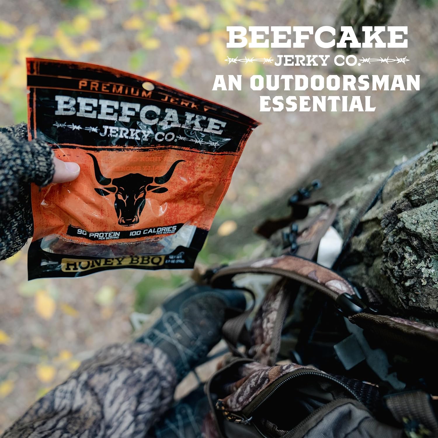 BEEFCAKE Jerky Pork Lover Variety Pack, Includes Beef Jerky Sweet Heat, Teriyaki, Honey BBQ & Smokehouse, 9 Gram of Protein & 100 Calories 2.7 Oz | Pack of 4