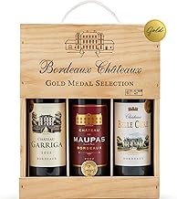 Laithwaites Red Wine Gift Set (Gold-Medal Bordeaux Wine Trio) Each From The Celebrated 2022 Vintage, Presented In Smart Wooden Box (3 x 0.75l)