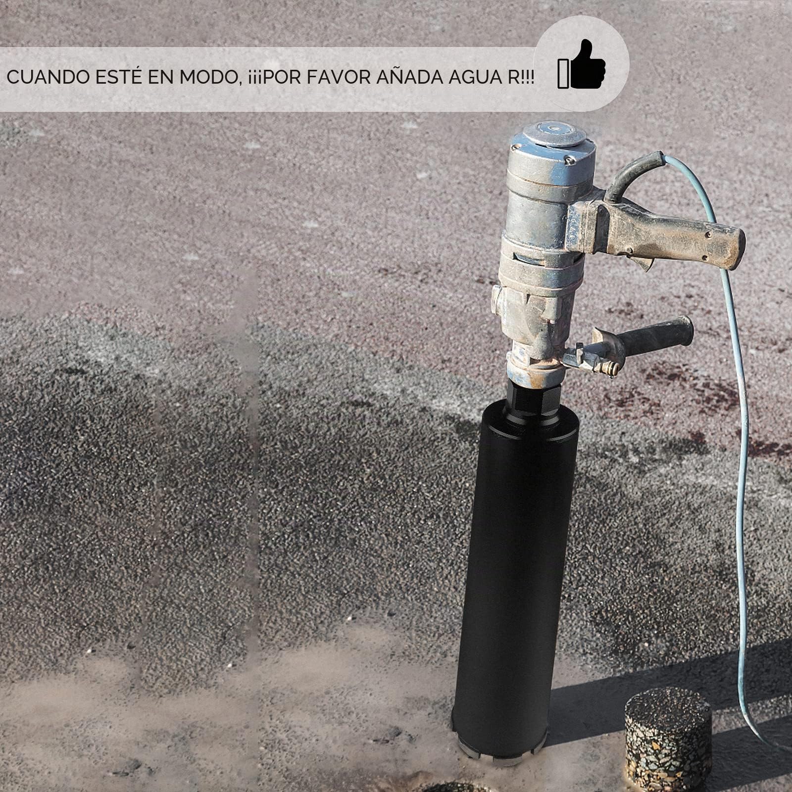 CPROSP - Corona de diamante para zanahoria (diámetro 68 mm, 1 ¼ de pulgada UNC con adaptador SDS PLUS, L 420 mm, para zanahorias en hormigón, hormigón armado, mampostería y piedra