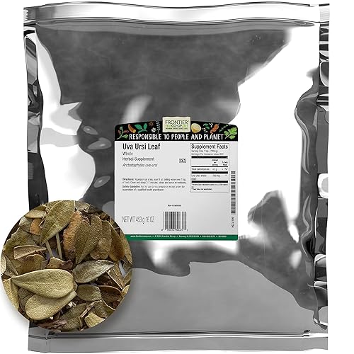 uva Ursi Leaf, Whole Frontier Productos Naturales 1libras Bulk