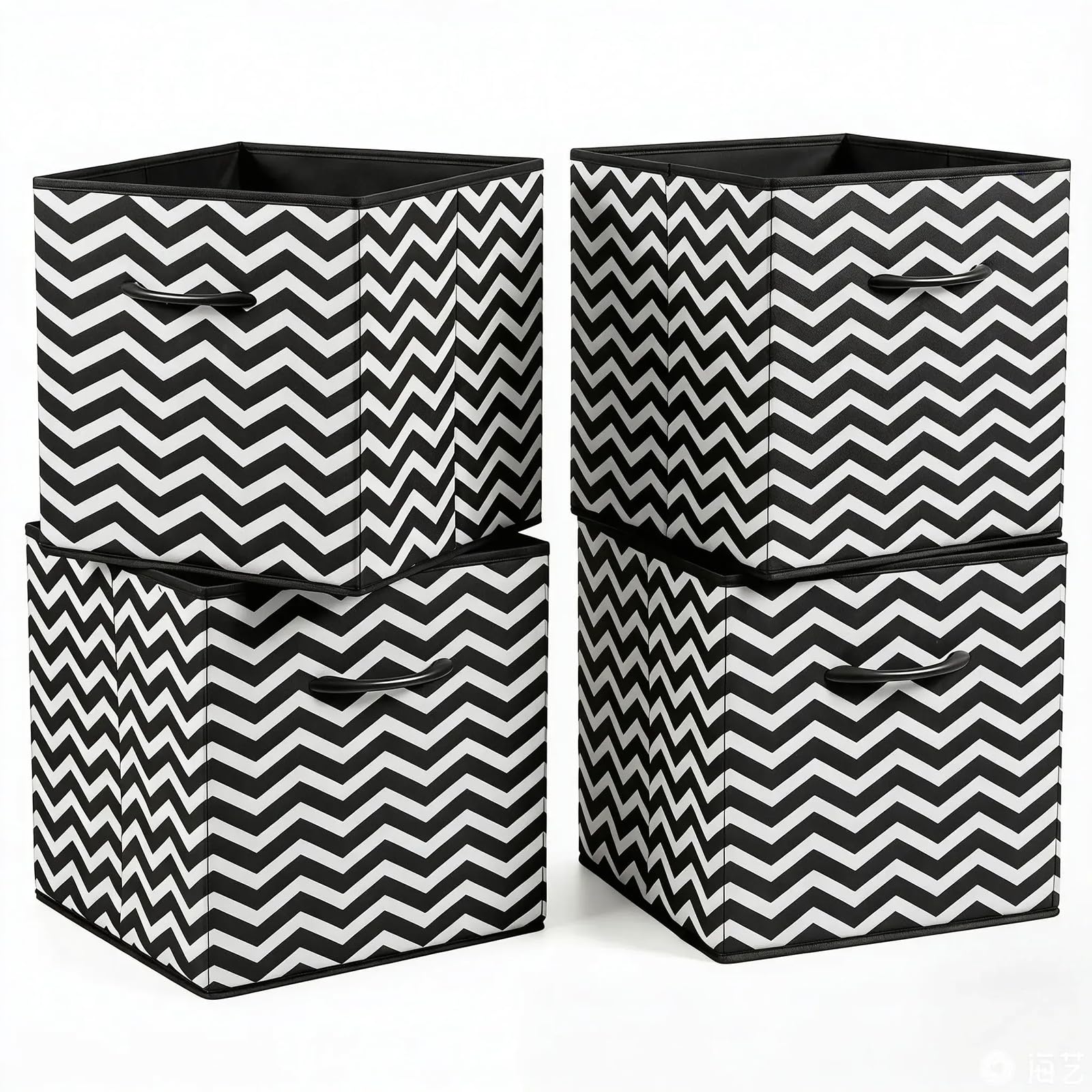 Amazing Tour Cube Storage Boxes, Foldable with Handles, 4 Pack