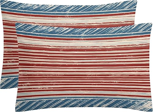 Miniatura 2 de OmErsa Juego de funda de edredón a rayas, tamaño matrimonial, 3 piezas, funda de edredón vintage de los años 70 y 2 fundas de almohada de microfibra