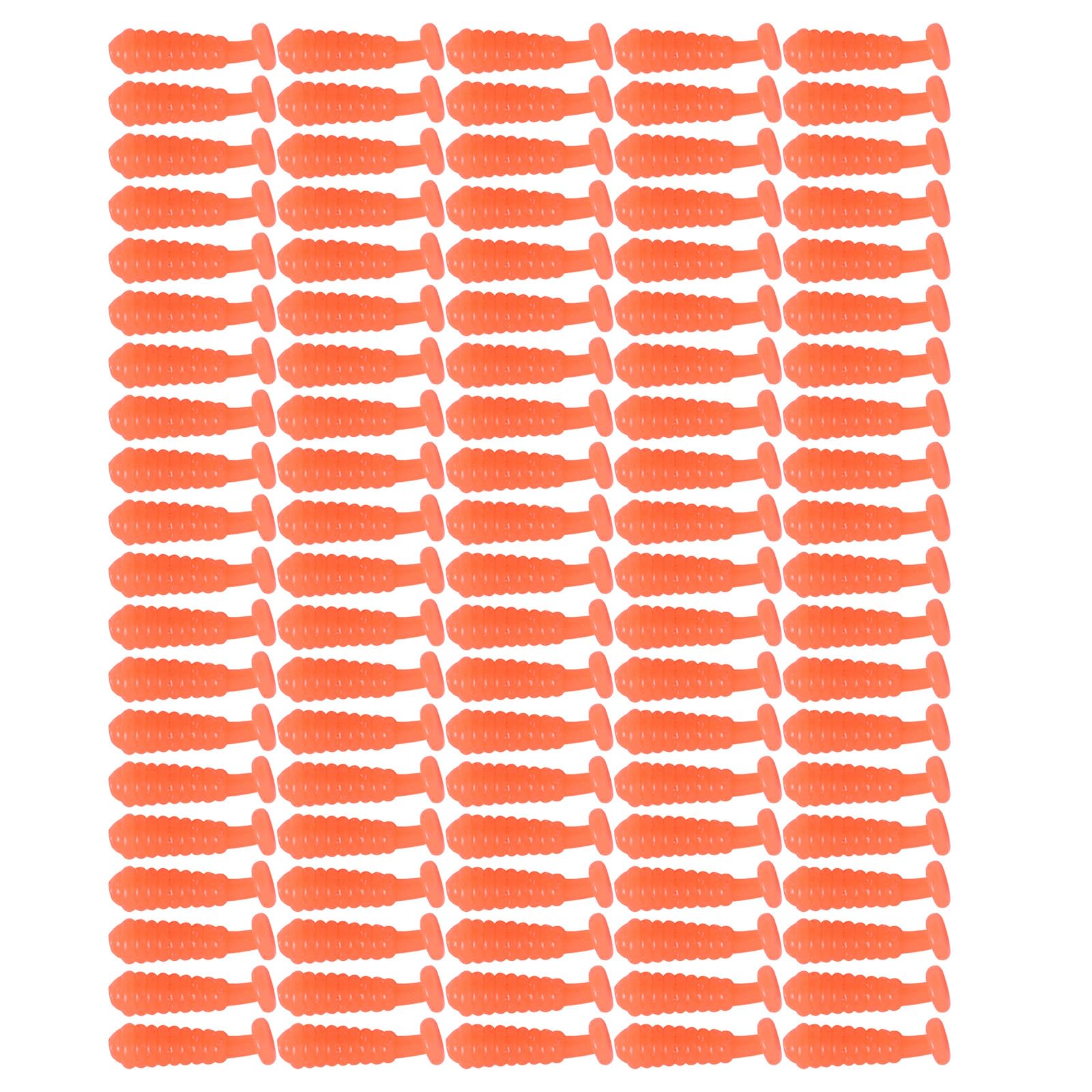 Maxtonser 100Pcs Soft Fishing Lures 1.5cm Artificial Baits Small Paddle Tail Swimbaits Tiny Fishing Lures for Trout Swim Baits