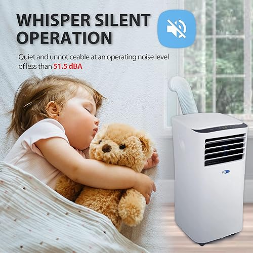 Miniatura 7 de Whynter Aire acondicionado portátil de 10,000 BTU con deshumidificador y ventilador de refrigeración para habitaciones de 300 pies cuadrados,