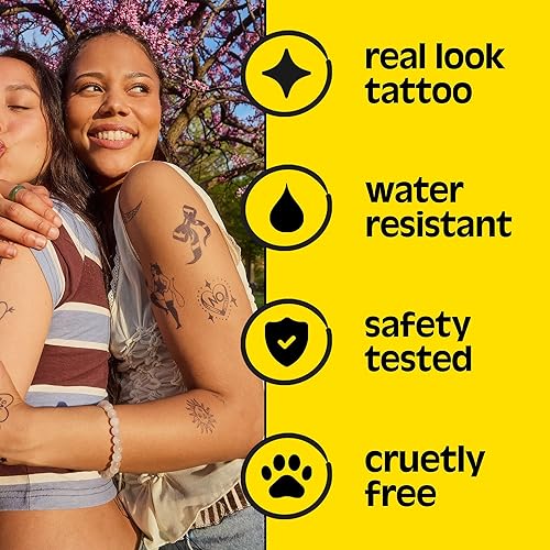 Miniatura 5 de Inkbox Tatuajes Temporales, Tatuaje Semipermanente, Un Tatuaje Premium Fácil de Larga Duración, Resistente al Agua Temp Tattoo con Tinta For Now -