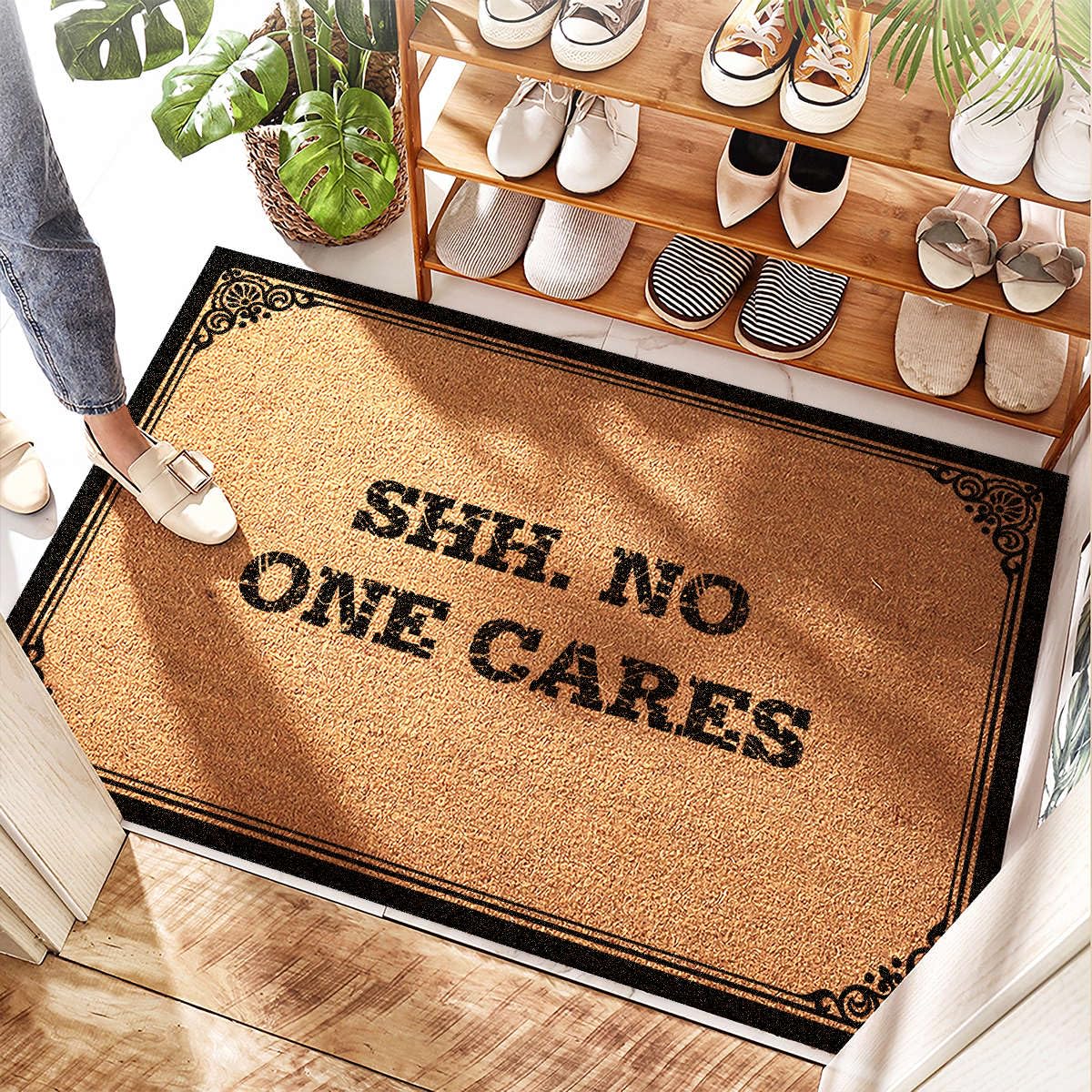 Paillasson fibre de coco Shh fini la boue sur votre tapis d'entrée