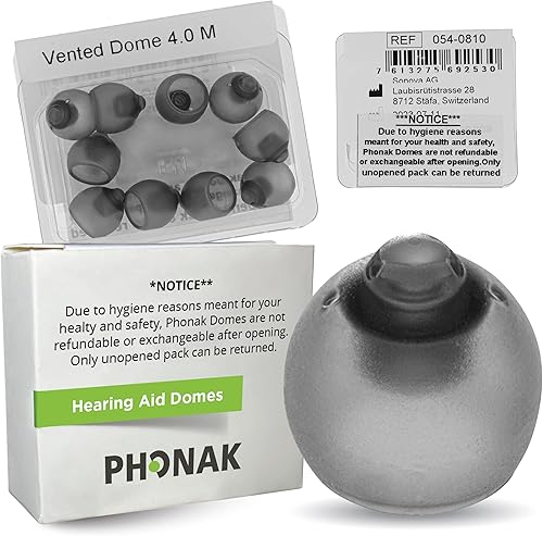 Miniatura 8 de Cúpula mixta Phonak ventilada 4.0 domo pequeño-mediano-grande, repuesto original de Suiza por Sonova, cúpulas para audífonos para accesorios Phonak