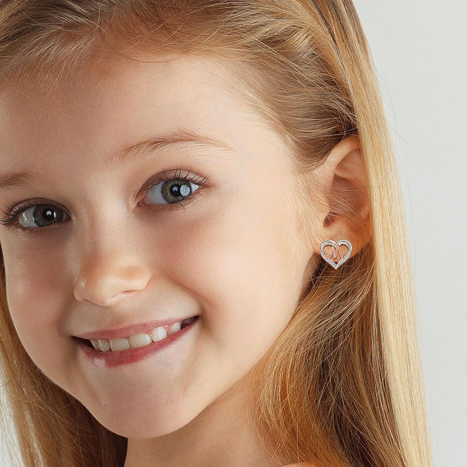 INFUSEU 925 Sterling Silver Initial Earrings for Women Girls, Cute Heart Letter Jewelry Gifts - Image 8