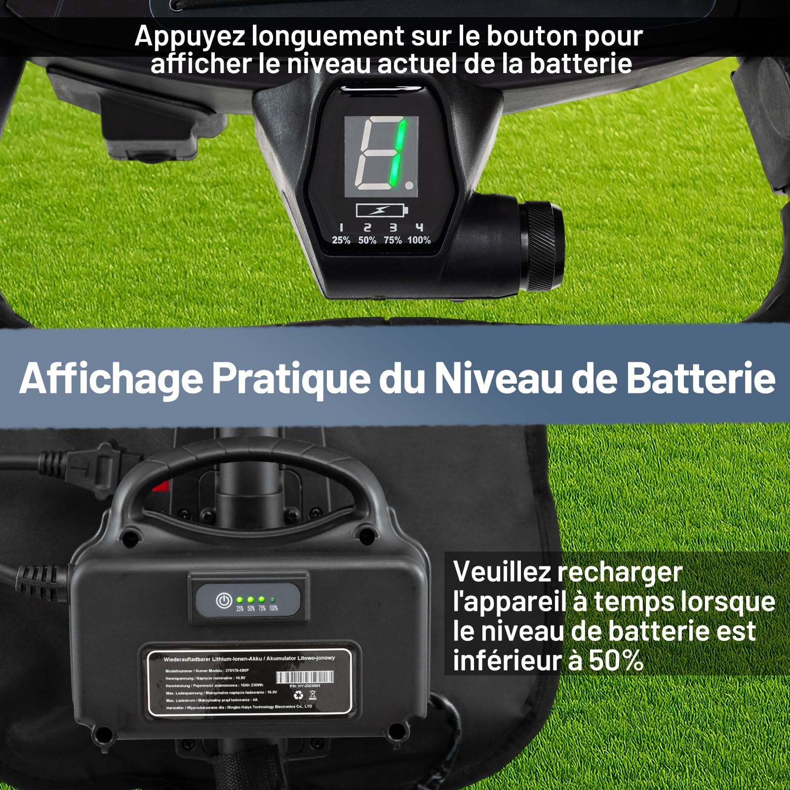 COSTWAY Chariot de Golf Électrique, Voiturette Golf Pliable & Léger à 3 Roues avec Poignée Ajustable, 9 Vitesses, Support pour Parapluie, Porte-Boisson, Porte-Score, Sac Isotherme & Port USB