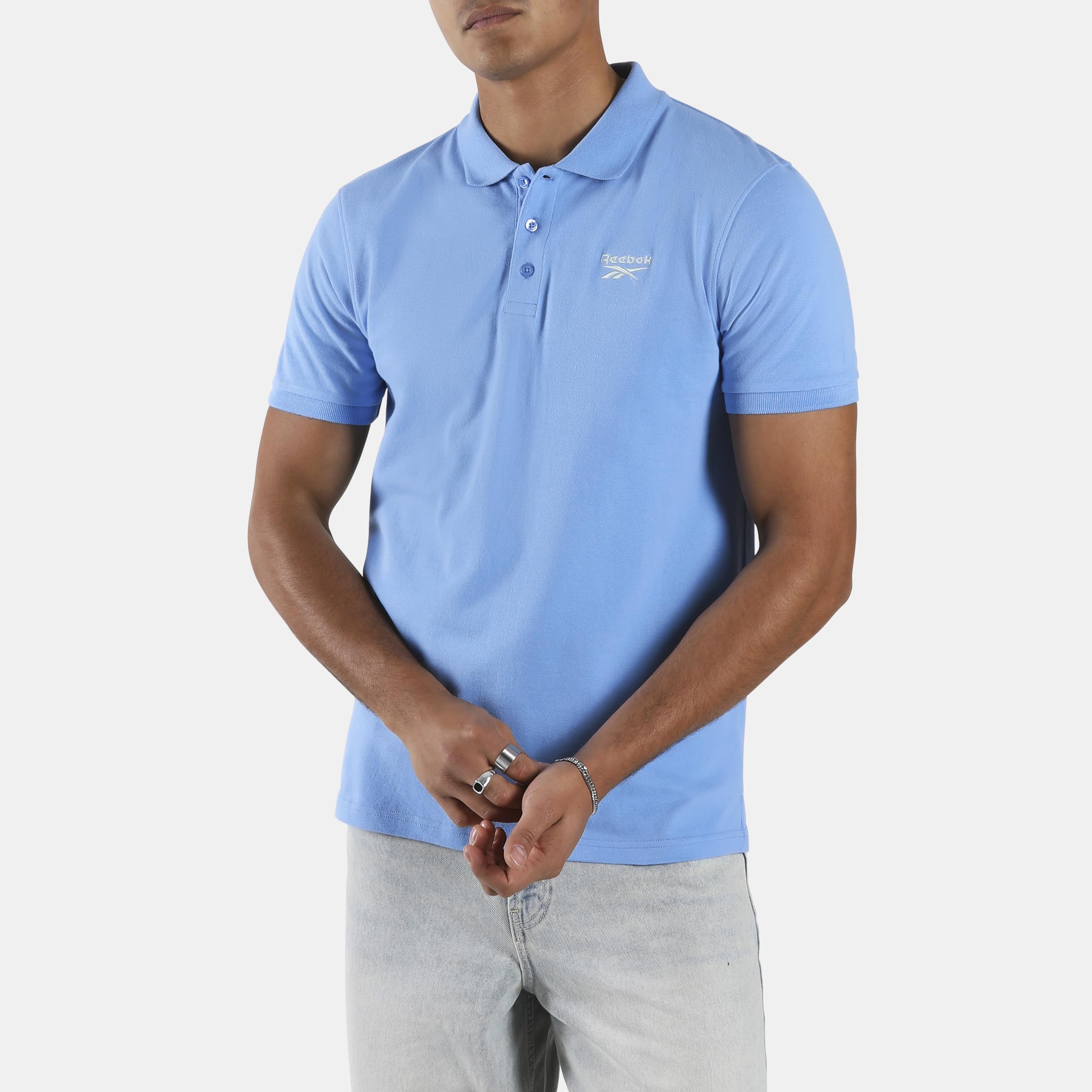 Reebok Blaze Embroidered SS Polo Shirt T-Shirt Homme