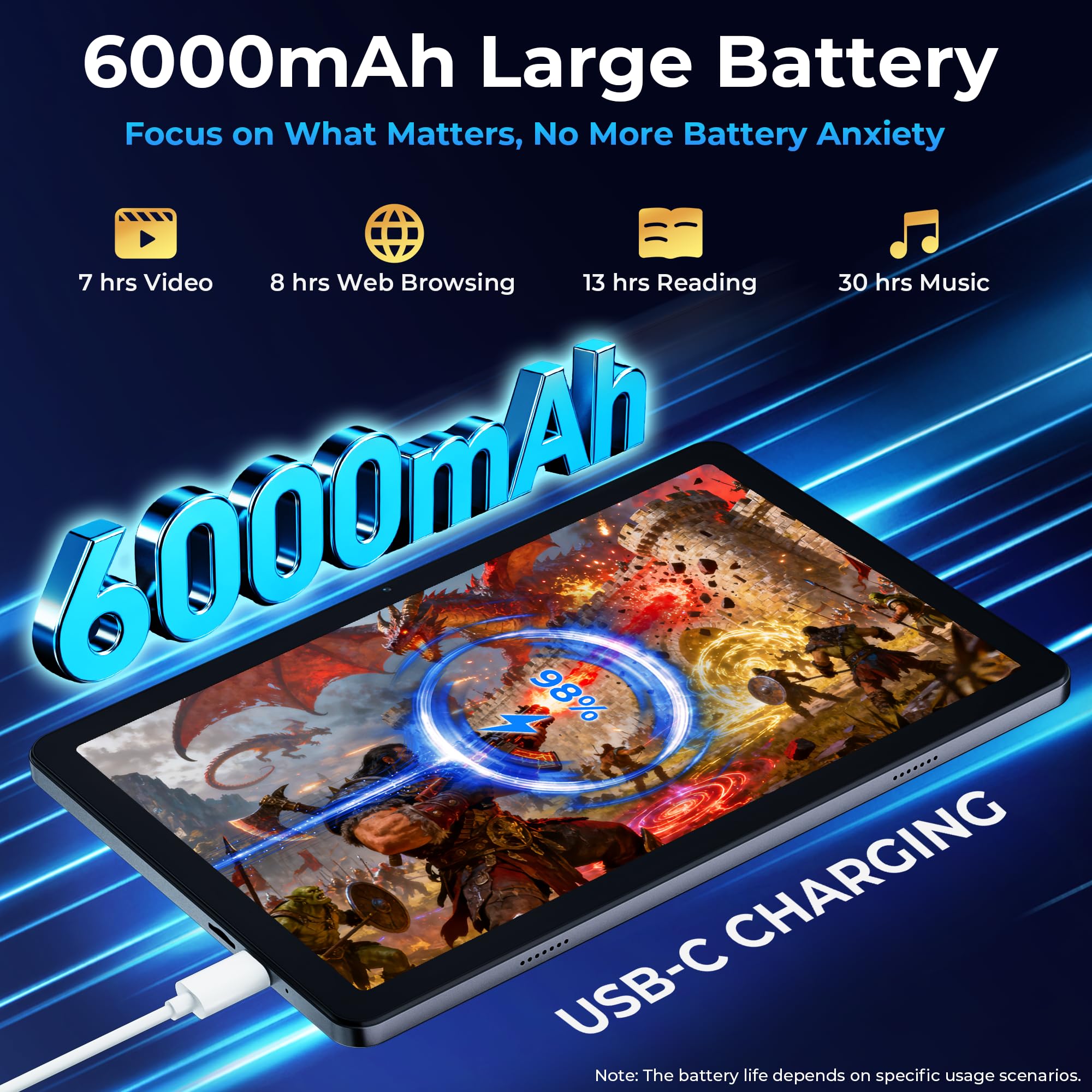 Amazon.com : Android 16 Tablet,10 Inch IPS 120Hz Smooth Display