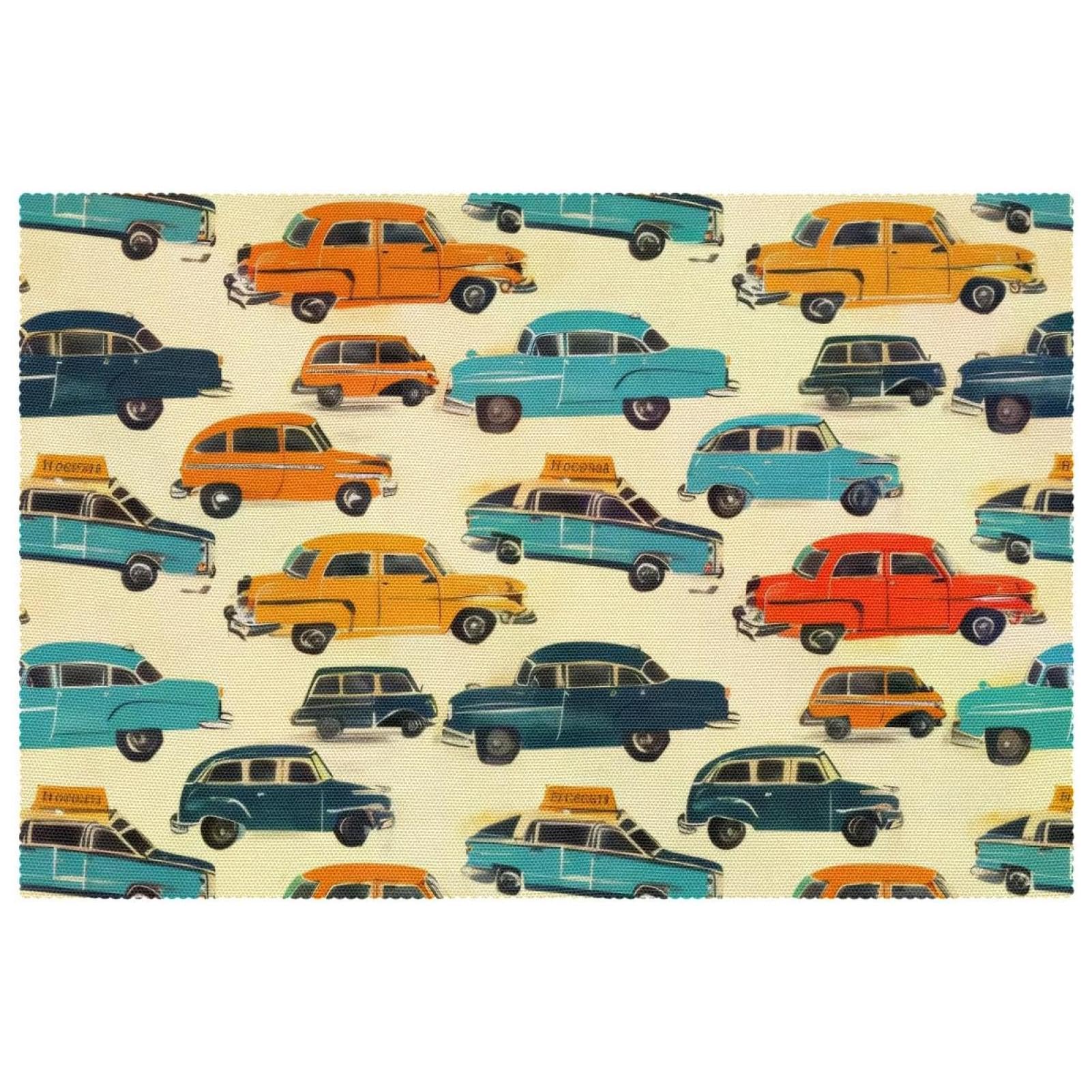 Set de table voiture lot de 6, antidérapant et résistant à la chaleur, 30x45 cm