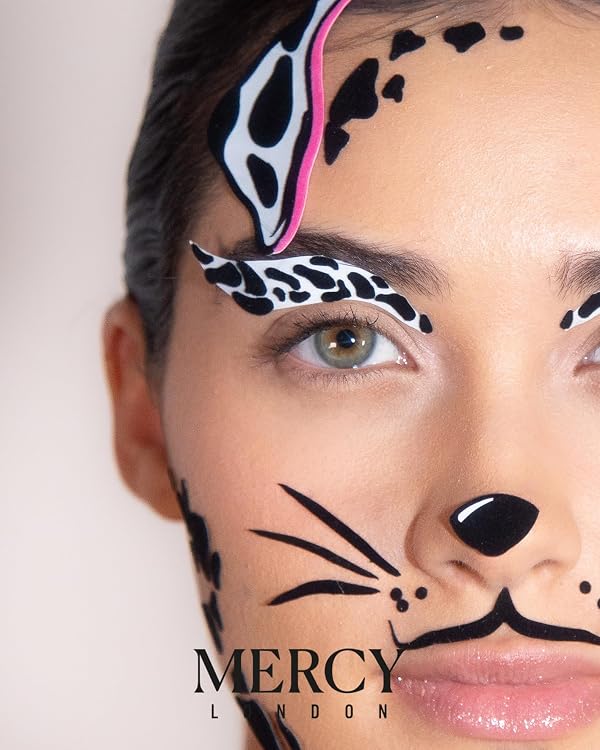 Dalmatian Dog Face Stickers by Mercy London Skeleton Costume Accessories Gems Jewels All in One Halloween Stick On 101 by MERCY LONDON - Image 2
