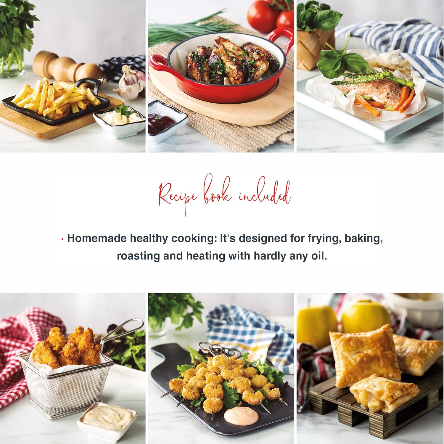 Lacor - 69509 - Friggitrice senza olio Vitalcook, Friggitrice ad aria con tecnologia TotalCook, Friggitrice ad aria con ricettario in 3 lingue, display digitale, 1000 W, Capacità 3 L Lacor - 69509 - Friggitrice senza olio Vitalcook, Friggitrice ad aria con tecnologia TotalCook, Friggitrice ad aria con ricettario in 3 lingue, display digitale, 1000 W, Capacità 3 L