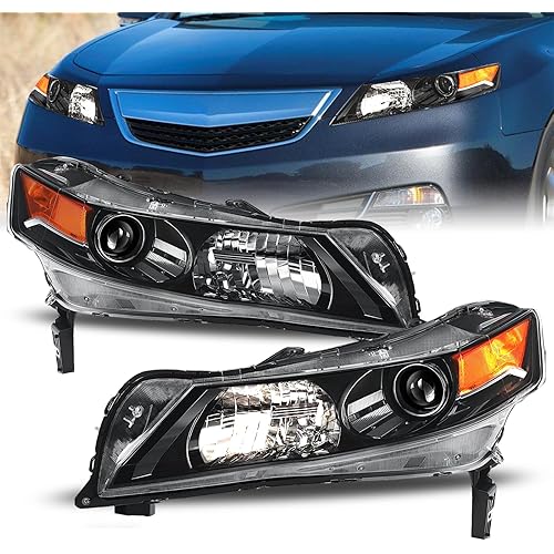 OE Style Headlight Assembly fit 2009-2014 Acura TL Sedan OEM HID Xenon Headlamp w/D2S Bulbs (Driver & Passenger Side)