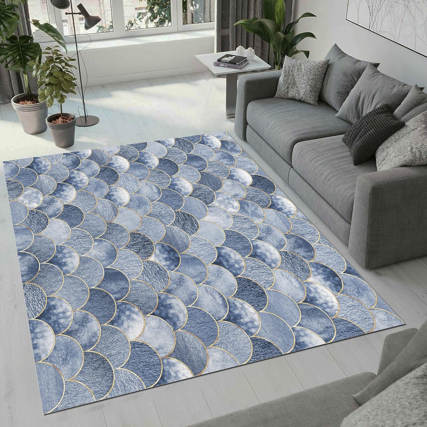 Tapis art salon chambre 100x150 cm confort abstrait haut de gamme