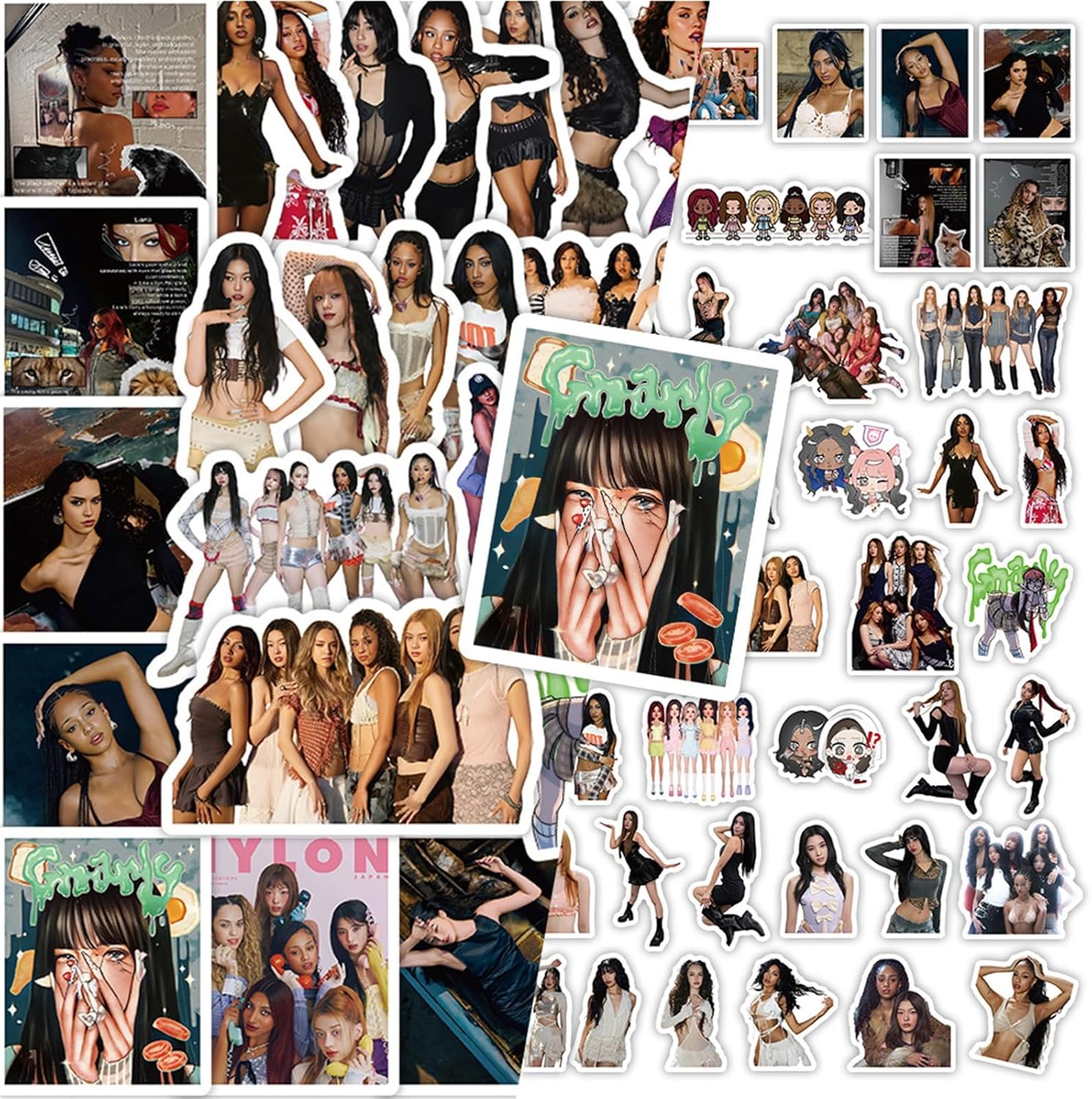 KATSEYE Stickers Set Waterproof Laptop Decals for Water Bottle, Laptop, Computer, Skateboard, Phone 78PC - Image 2