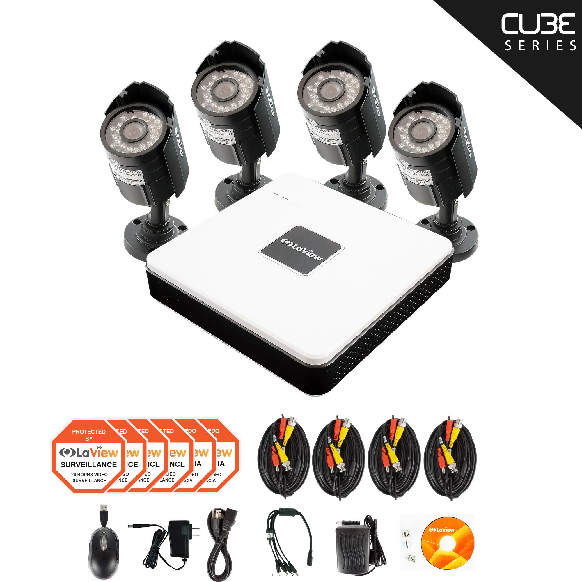 Laview Cube Series Channel Compact Surveillance System With