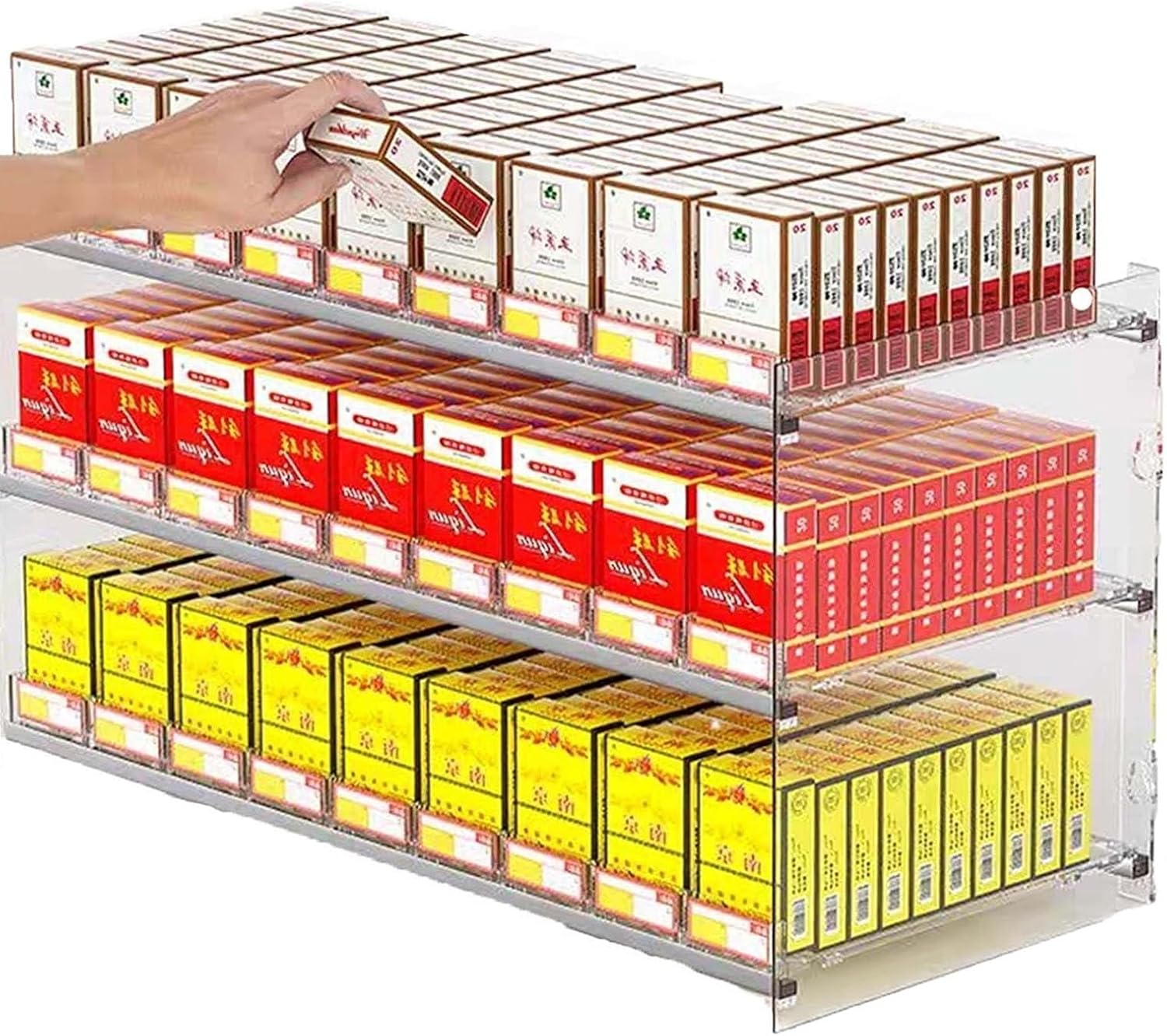 タバコ陳列スチールラック 5列5段 店舗什器 【状態良好】♢注あり