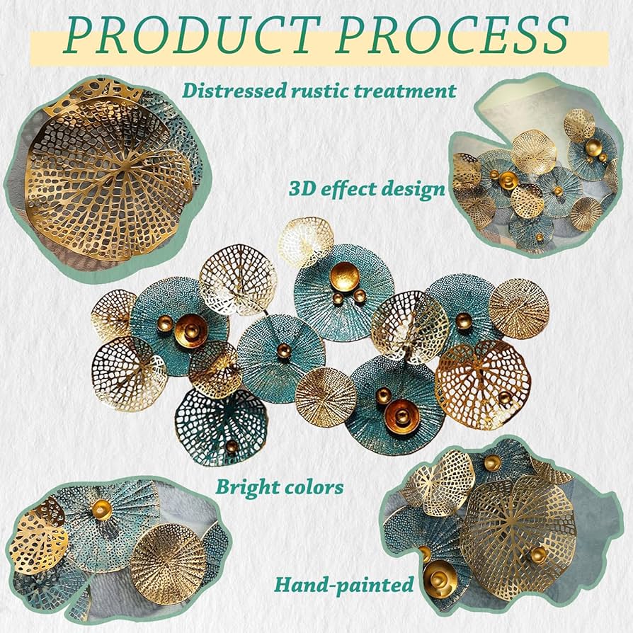 24SS ENFOLD DEFORMATION MOTIF PARTS 完売品 Amazon.com: edaknez Metal Wall Decor for Living Room, Metal