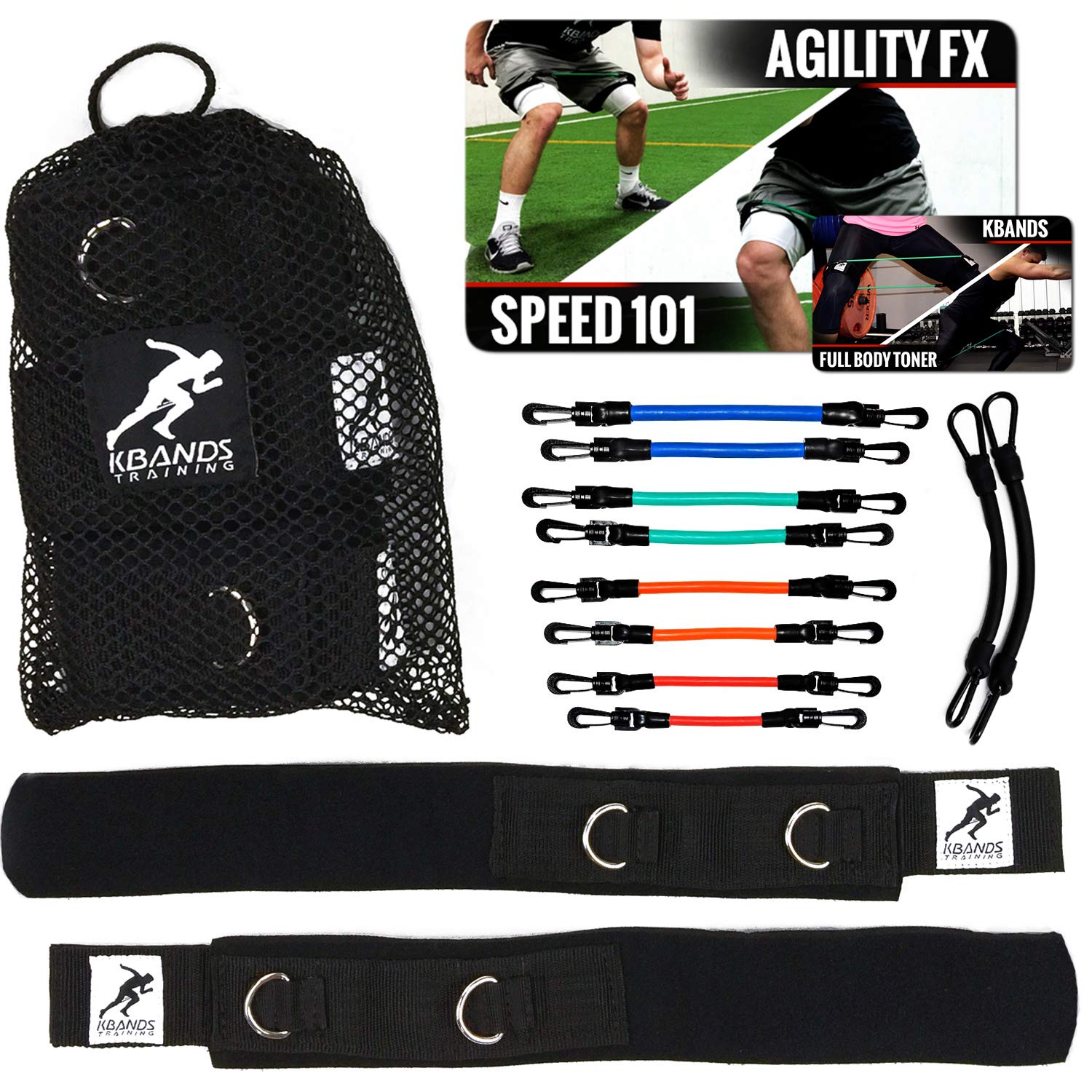 Buy Kbands Speed and Strength Leg Resistance Bands Includes Speed