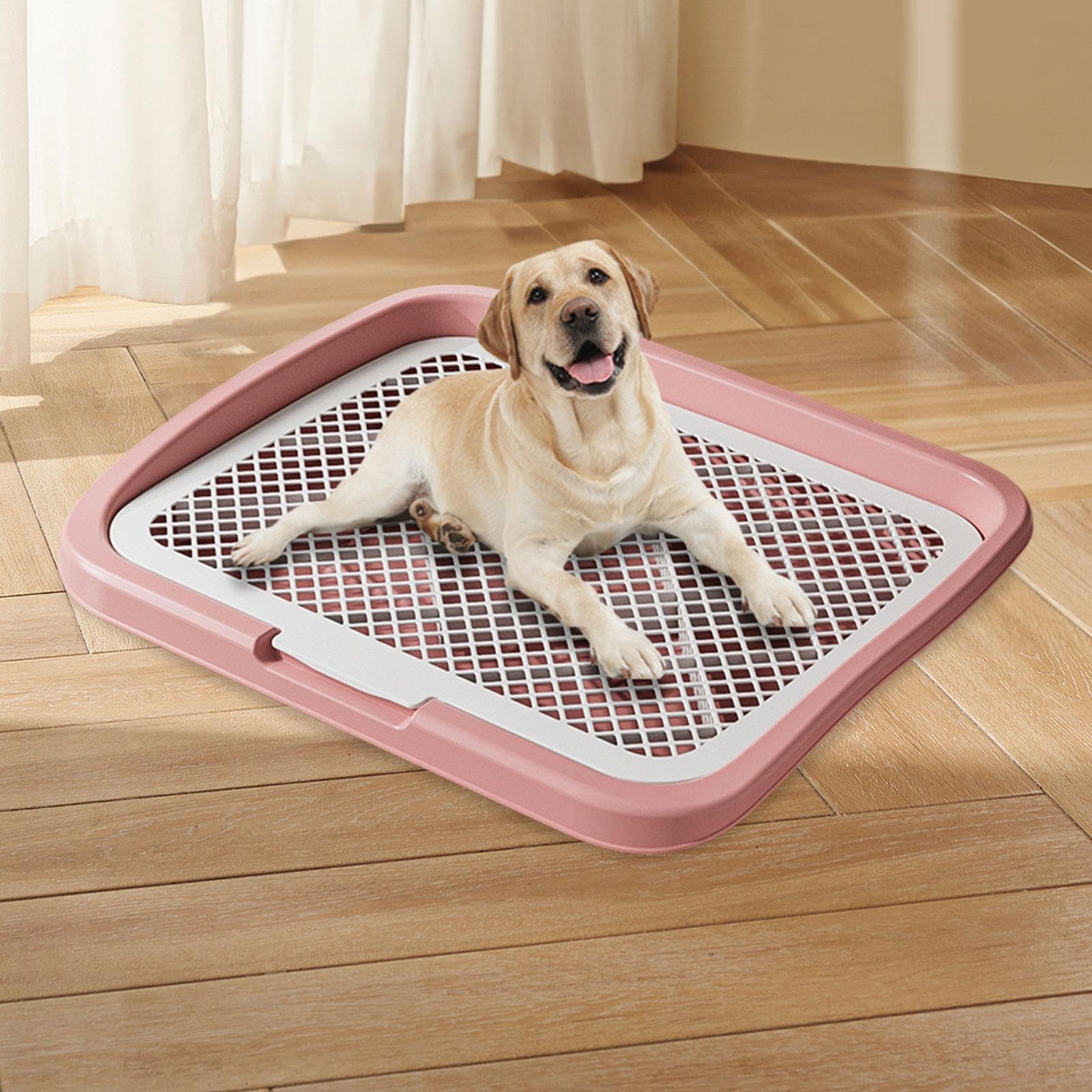 KESOTO Lettiera per Cani Toilette da Interno Vaschetta Igienica Box per Bisogni con Struttura Leggera E Riutilizzabile Adatta Come Regalo per Proprietari di, Rosa