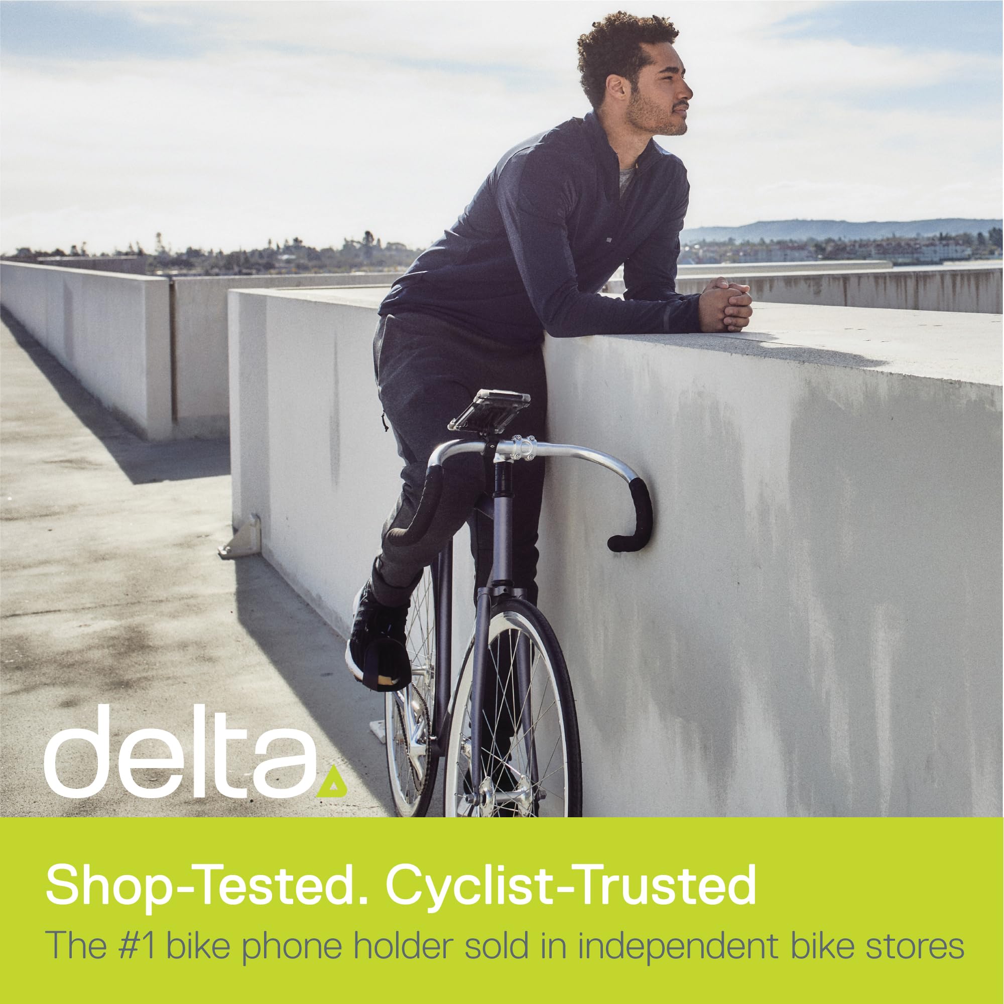 DELTA Smartphone-Halterung für das Fahrrad, für iPhone, Android, Samsung, HTC, wasserdicht
