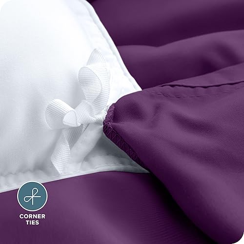 Miniatura 7 de Bare Home Funda de edredón tamaño Queen  Colección Premium 1800 Super Suave  Funda de edredón ligera y refrescante  Ropa de cama suave y