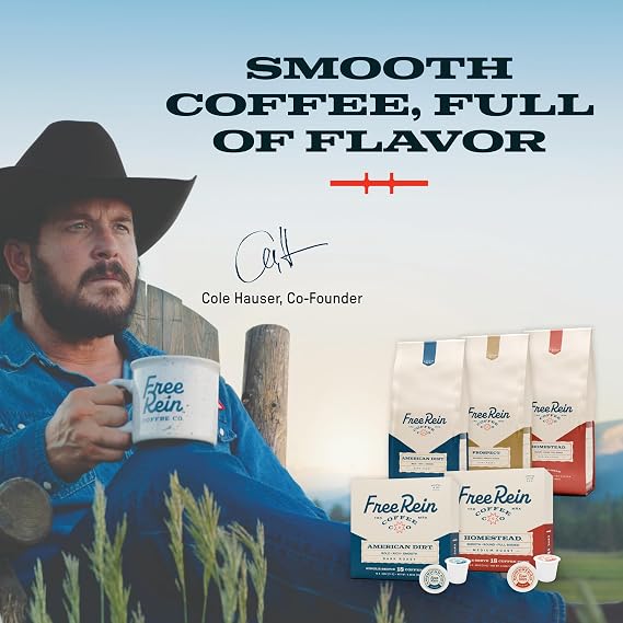 Free Rein Coffee Company Medium Roast Bundle, Texas Pecan and Homestead Ground Coffee Smooth & Balanced Coffee Flavor, 12oz Bags (Pack of 2)
