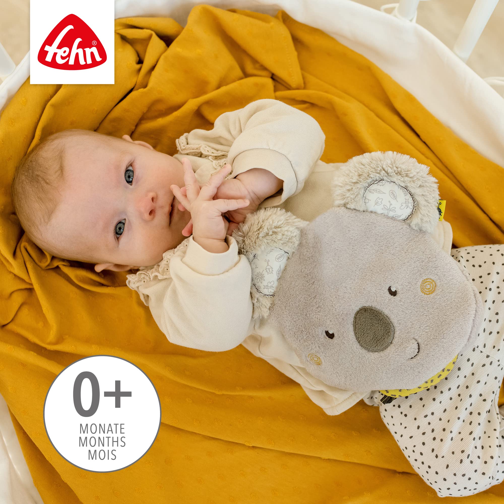 Fehn coussin aux noyaux de cerises koala - Coussin chauffant et rafraîchissans bienfaisants pour bébés et enfants dès la naissance - comme cadeau de naissance