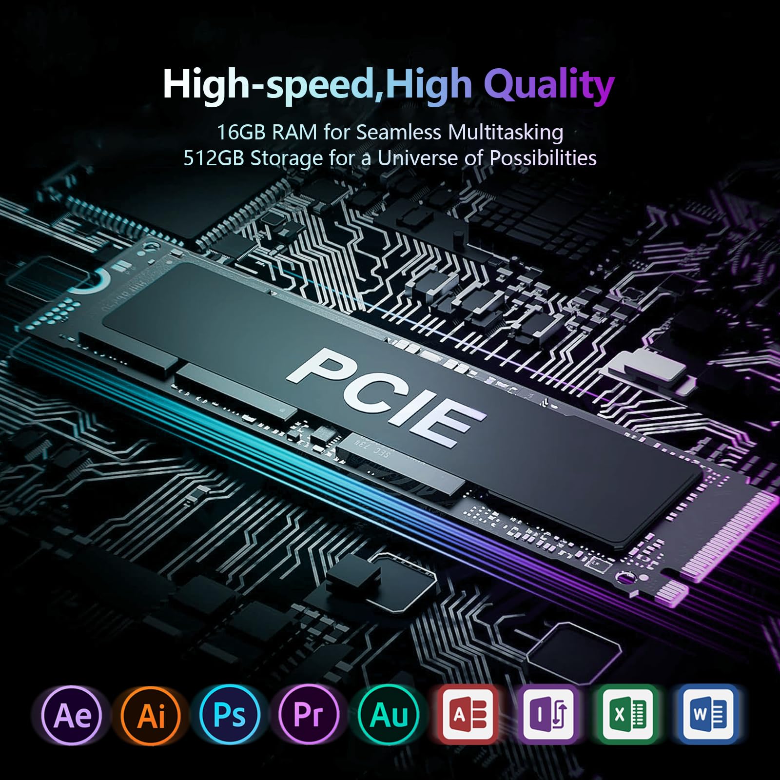 Portatile PC 16 pollici, Core i7 6500U processore 16 GB RAM 512 GB SSD Notebook, Win 11 Laptop, grafica UHD, schermo FHD 1920*1200, tastierino numerico retroilluminato/Touch ID Computer portatile