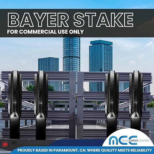 Miniatura 28 de Mega Cargo Control Estacas metálicas para remolque estilo B Equipo de hardware para camiones de estaca y camas planas (paquete de 6) 42 pulgadas