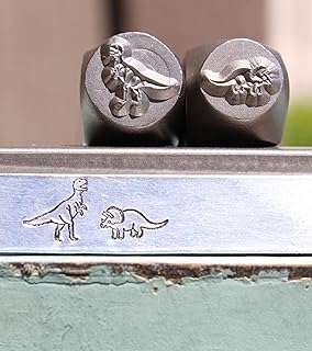 The Supply Guy 8mm Dinosaur Metal Punch Design 2 Stamp Set - SGCH-117532...