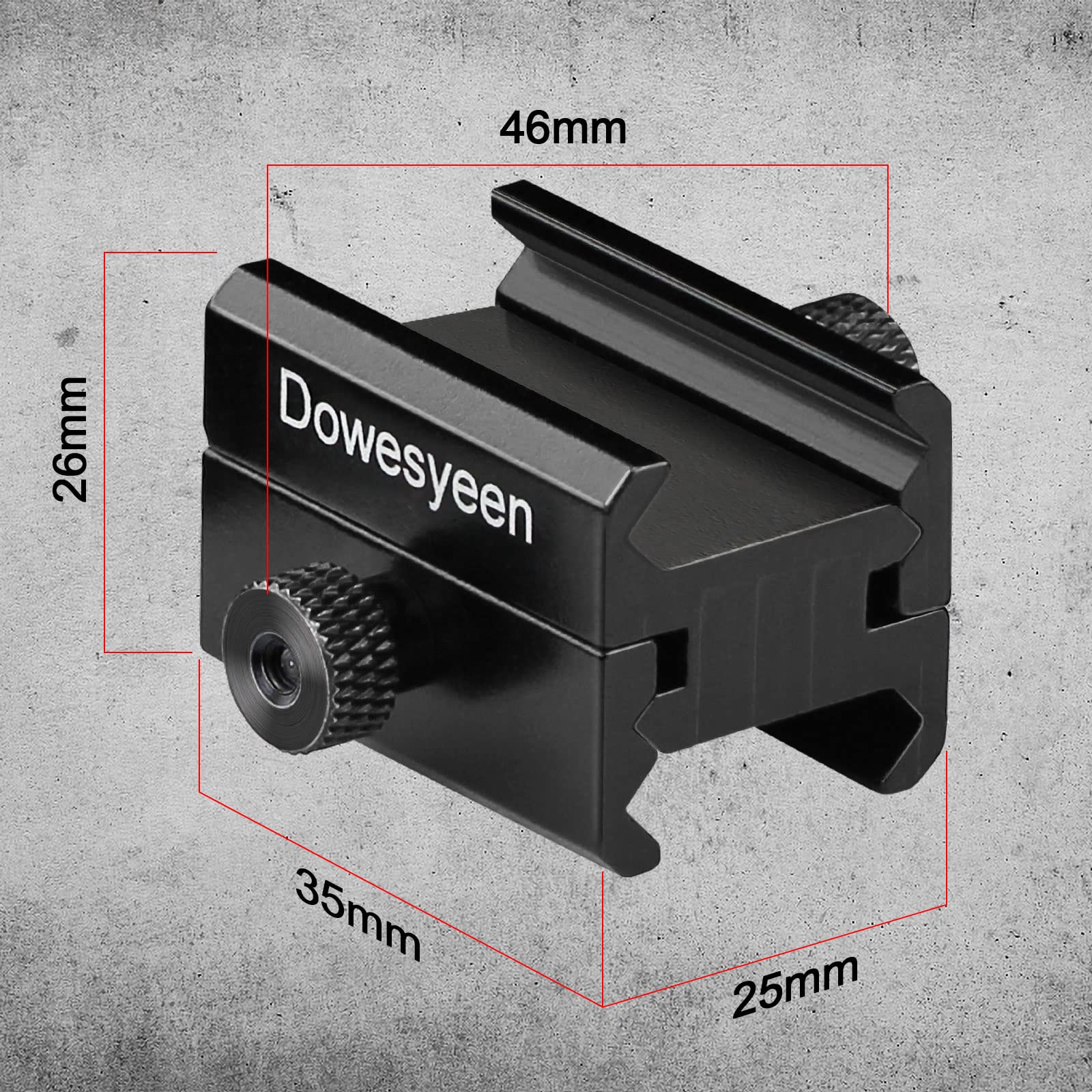 Adattatore Picatinny Rail In Alluminio - Per Montaggio Mirini Laser Su Canna, Ideale Per Caccia E Tiro - Foto 9