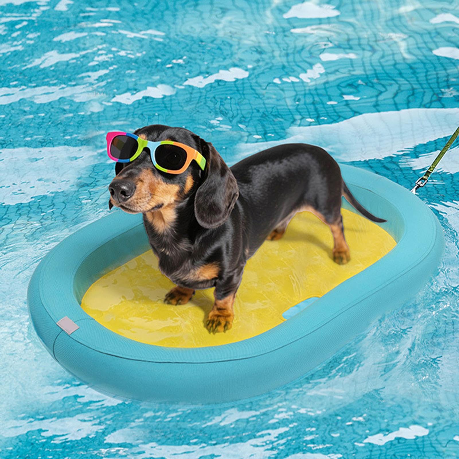 Hundeschwimmhilfe Für See | Weiche Schwimmhilfe Für Haustiere An Heißen Tagen - Welpen Wasser-Spielmatte Für Outdoor-Spaß Mit Komfortablem Design