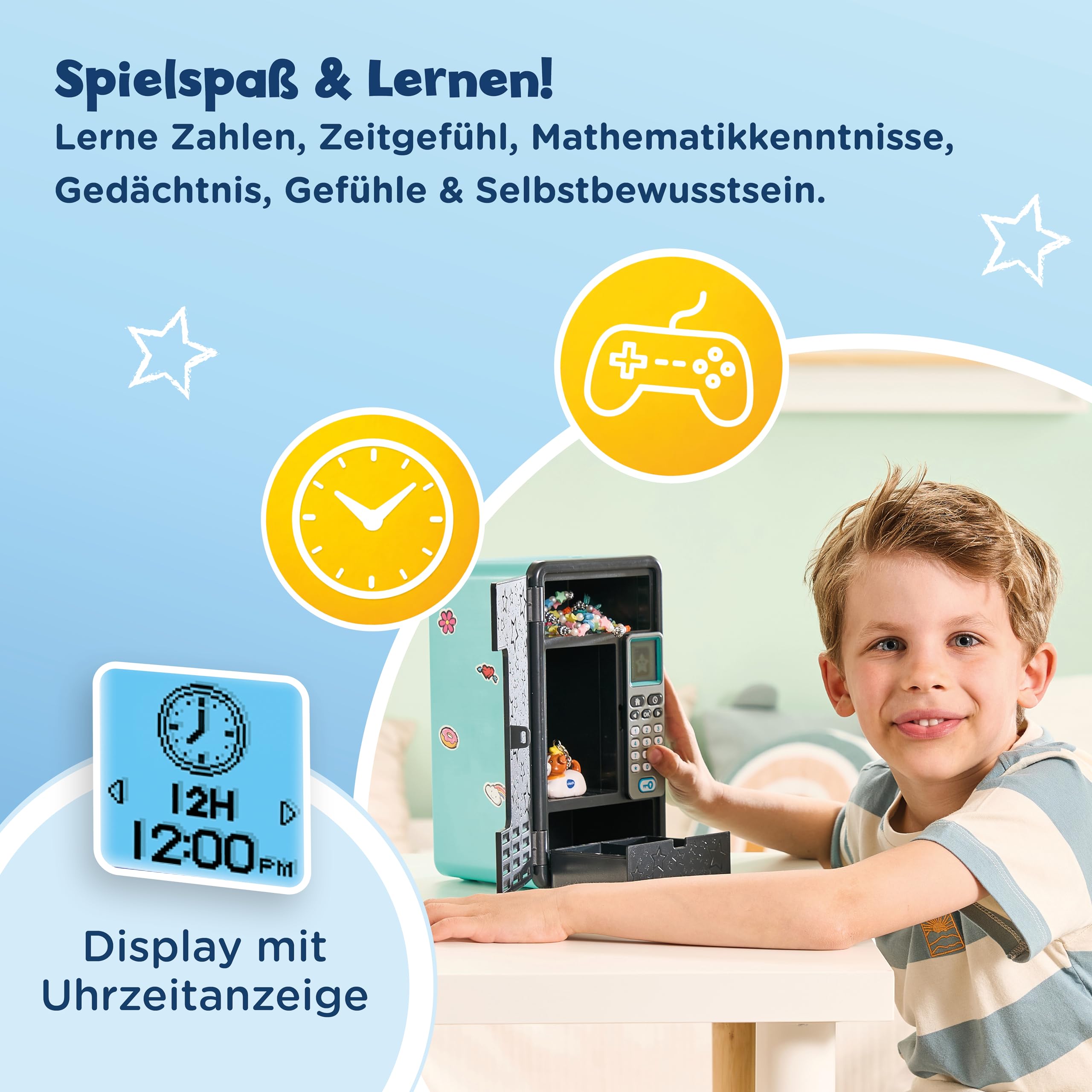 VTech Kidisecrets Traumtresor - Zahlencode Kindersafe mit 6 Spielen