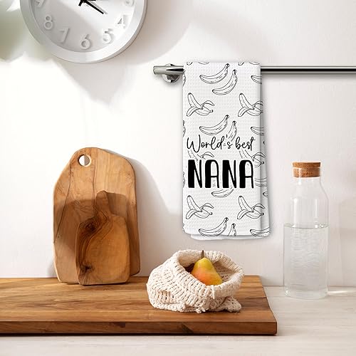 Miniatura 2 de Regalos de plátano para decoración de toallas de cocina, divertidos regalos para la abuela de parte de nietos, paños de cocina de mano, regalo retro