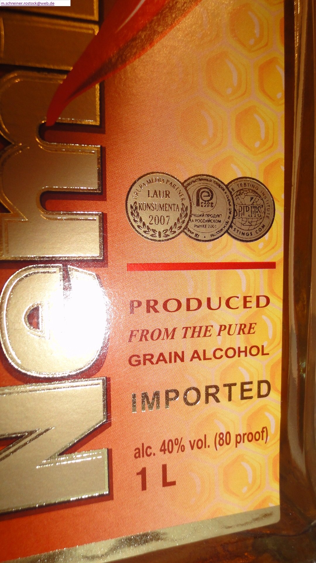 NEMIROFF Vodka Honey Pepper 1l 40%vol.