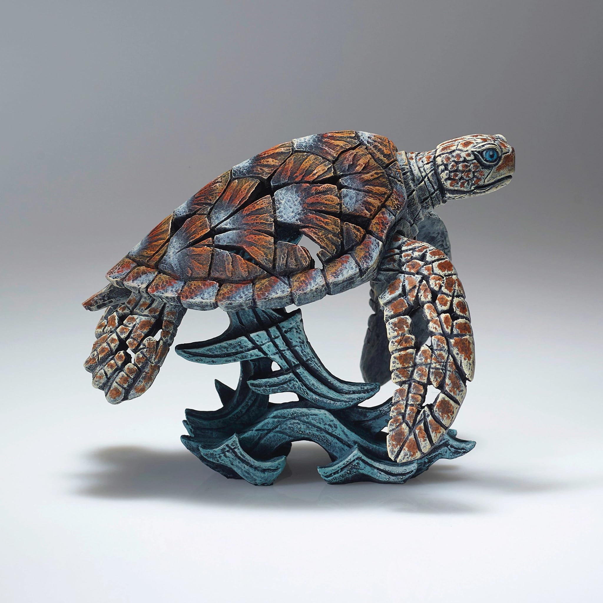 Enesco Edge Sculpture Sea Turtle on Wave Miniature Figurine, 4.73 Inch, Multicolor - Image 3