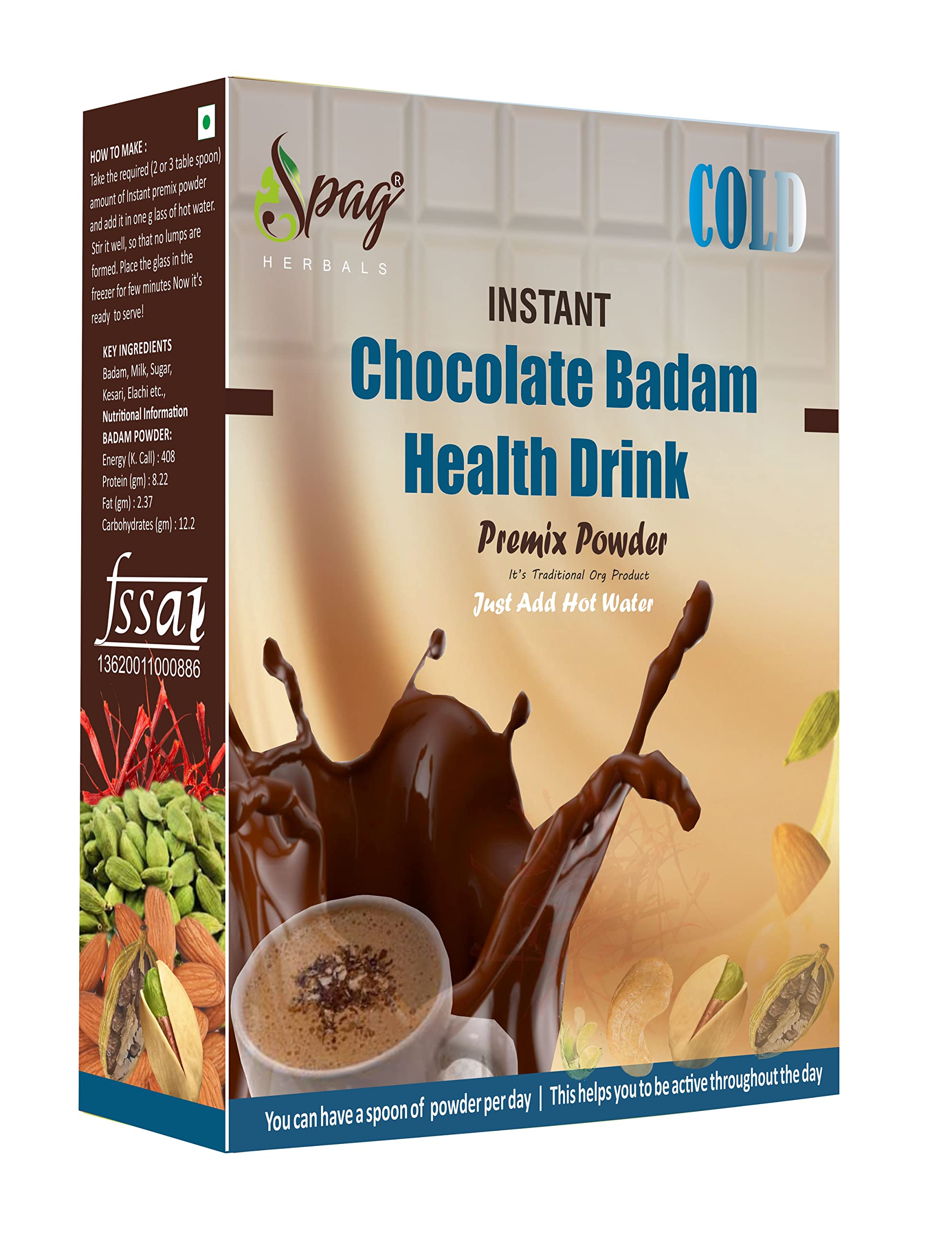 See full amazon price history chart for Spag Herbals Instant Cold Chocolate Badam kashmiri kesar Saffron nuts & Seeds mix with real bits almond nutritious healthy and refreshing Powder 800g Spag Herbals Instant Cold Chocolate Badam kashmiri kesar Saffron nuts & Seeds mix with real bits almond nutritious healthy and refreshing Powder 800g (B0BDHDTDPK) Amazon Price History, Amazon Price Tracker