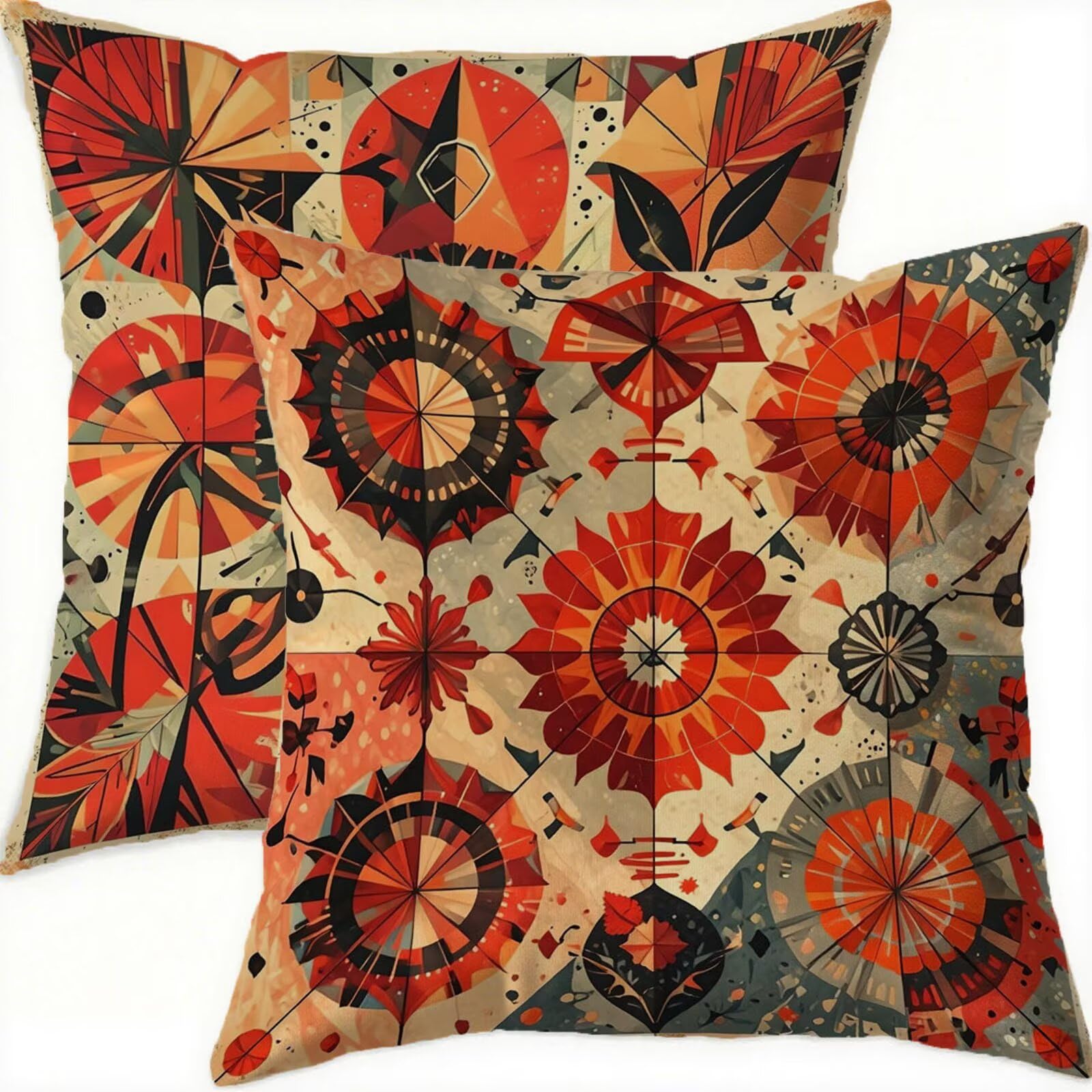 Housse coussin 60x60cm imperméable en velours contre les taches de canapé