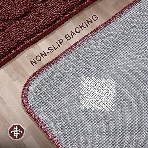 Miniatura 3 de HOTBALZER Alfombras de cocina de 20 x 32 pulgadas, cómodas alfombrillas de cocina para suelo están hechas de 100% polipropileno, alfombras de cocina