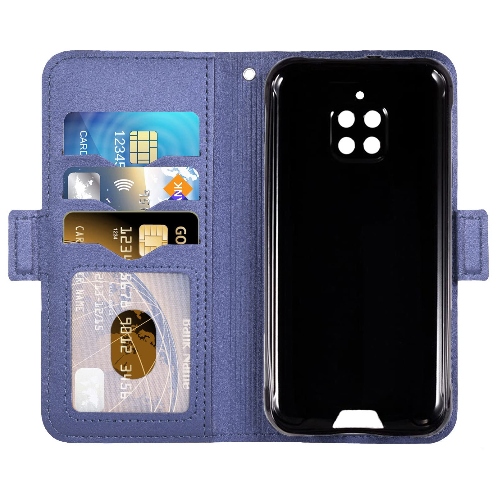 Custodia Portafoglio In PU Pelle Per Blackview BV4900, Con Porta Carte. Design 'Back Girl' E Cover In TPU. Protezione Totale.