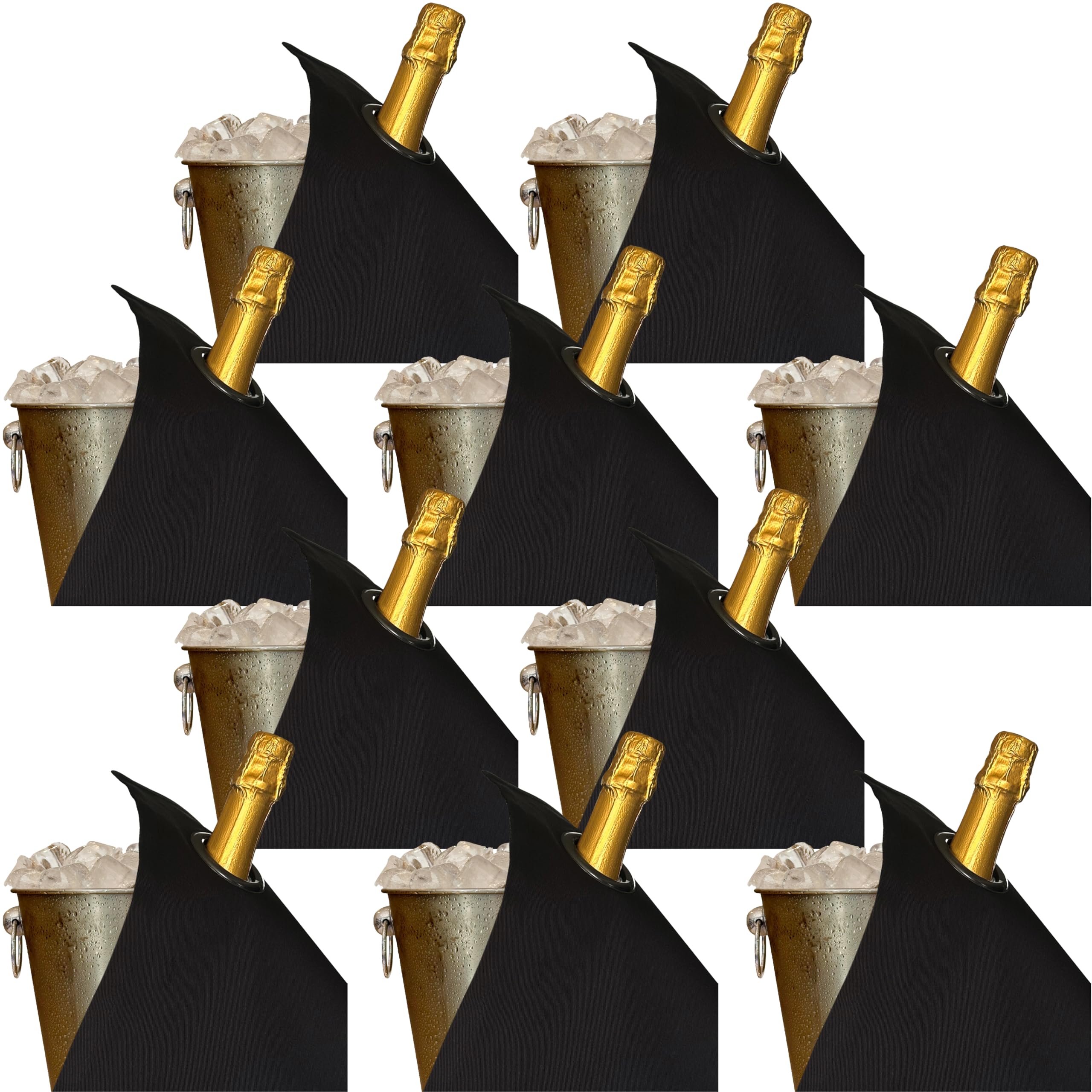 BottleCloths, Classic Collection, Bottle Cloths with Metal Ring for Ice Buckets Cotton, 42 cm
