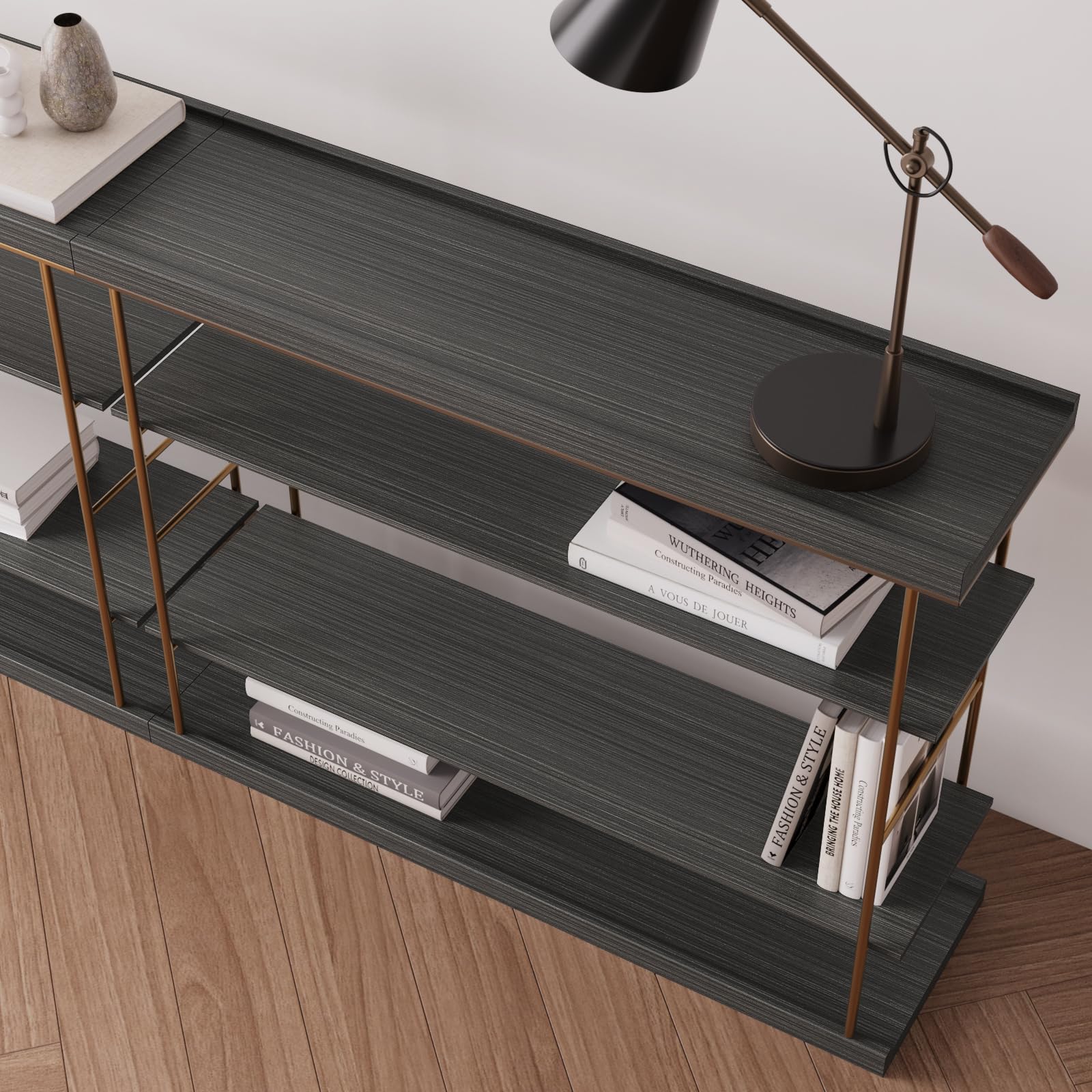 VaryPaper Carta da Parati Legno Scuro Pellicola Effetto Legno 40cmx200cm Carta Adesiva per Mobili Vintage Carta da Parati Soggiorno Adesivi per Porte Interne Pellicola Top Cucina Adesiva Armadio