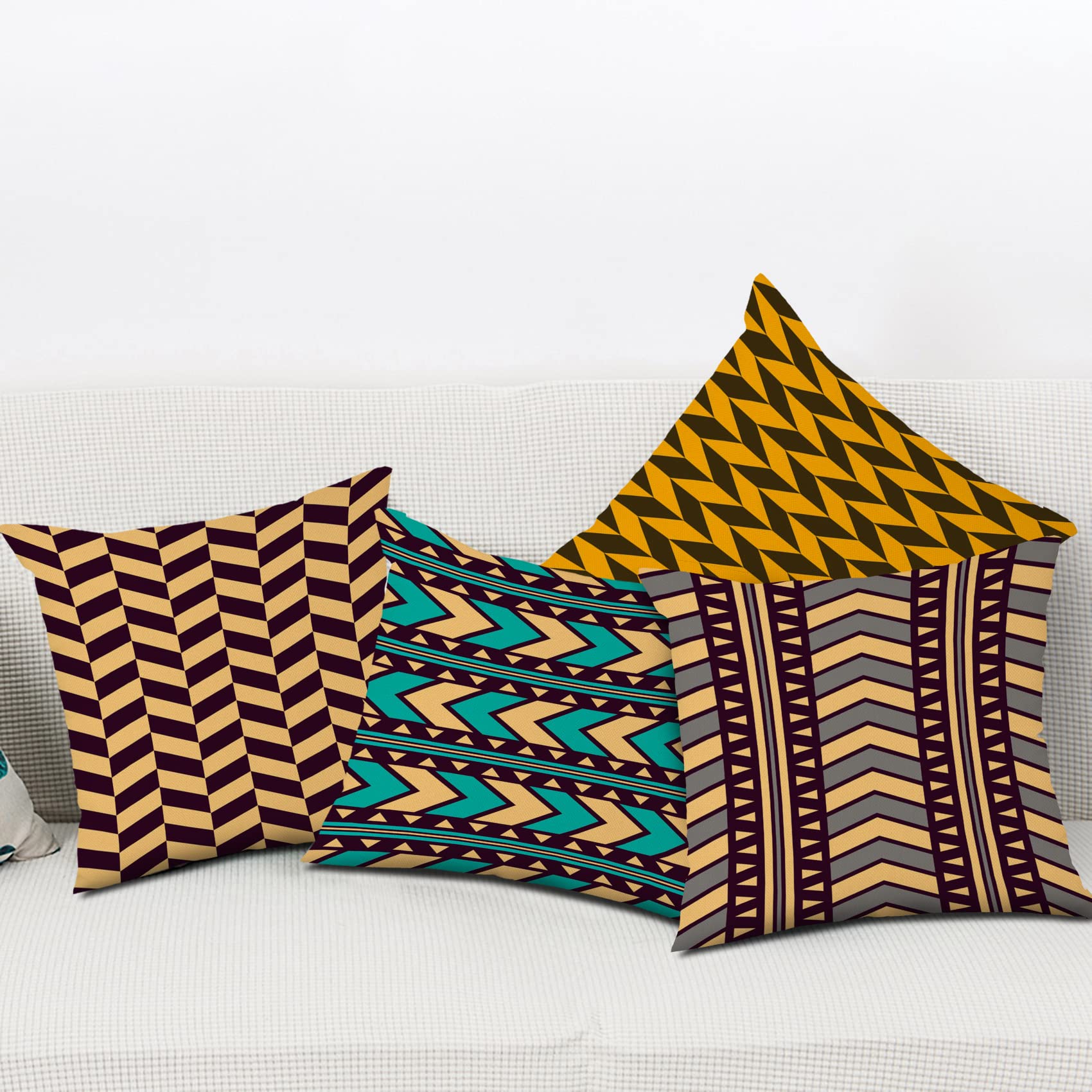 RAJRANG Fodera Per Cuscino Decorativo In Cotone Macramè Fatto A Mano - 46x46 Cm, Con Cerniera Invisibile E Nappe (Solo Fodera)