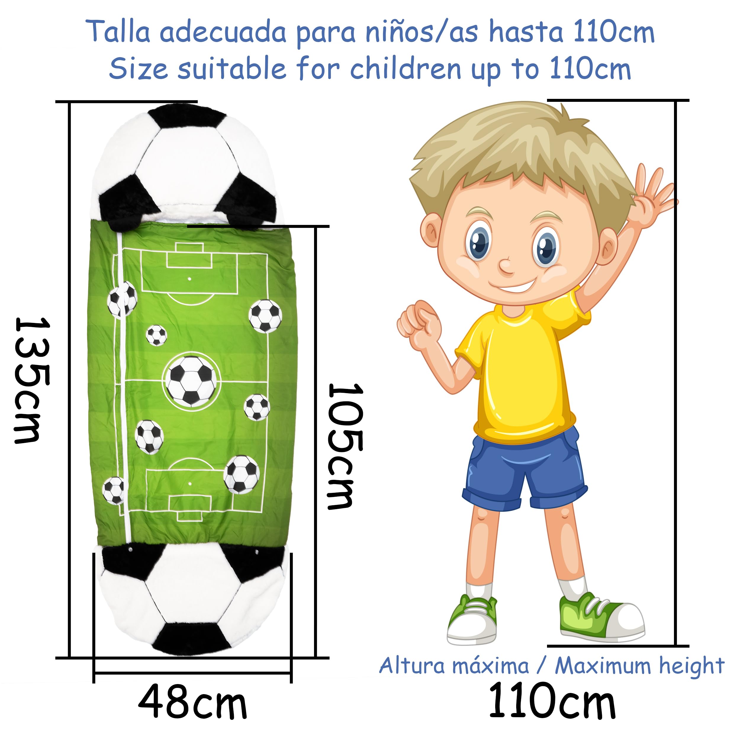 Saco Dormir Infantil Estilo Animal 2 en 1 Plegable con Almohada - Saco para Niños Menores de 135-180cm Super Suave y Divertida…
