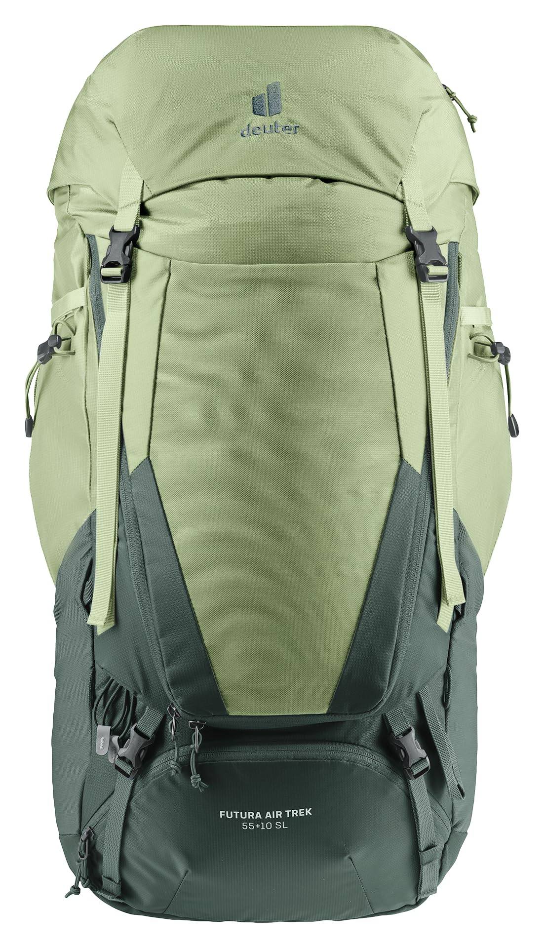 deuter Futura Air Trek 55 + 10 SL damski plecak trekkingowy, Grove-ivy, 55+10 L, Minimalistyczny